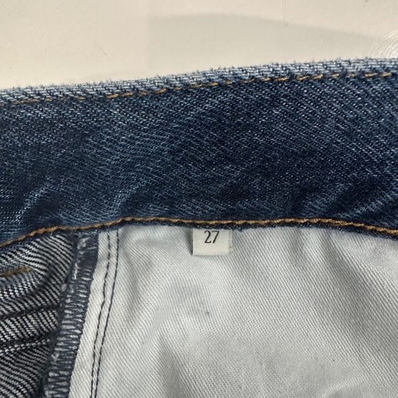 $275 LouLou Studio Wular Straight Cotton Denim Jeans Size 27 - Picture 10 of 11
